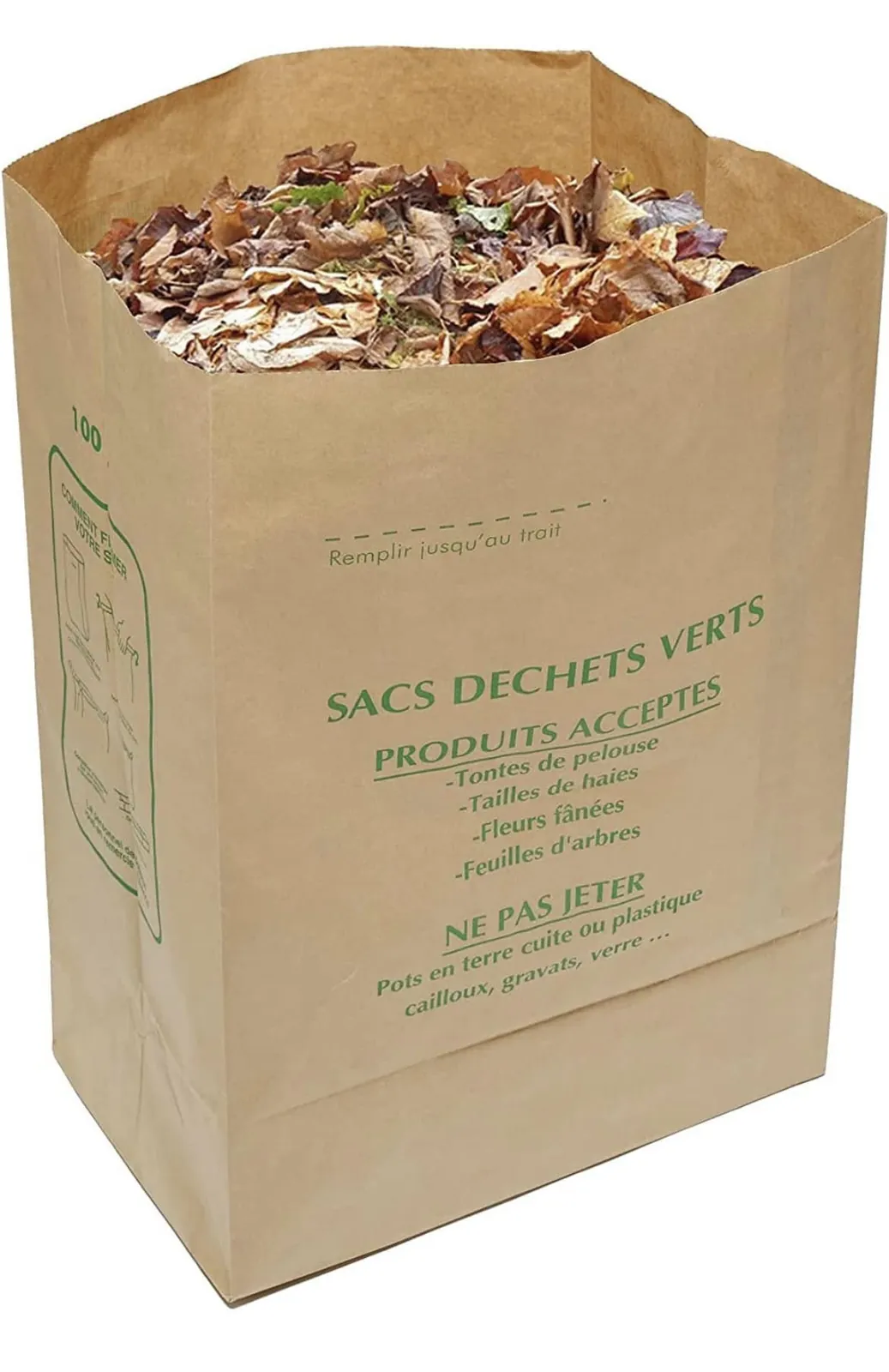 Sacs de végétaux Ecoben16 prêts à évacuer à Angoulême